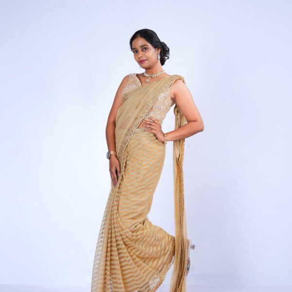 Golden saree