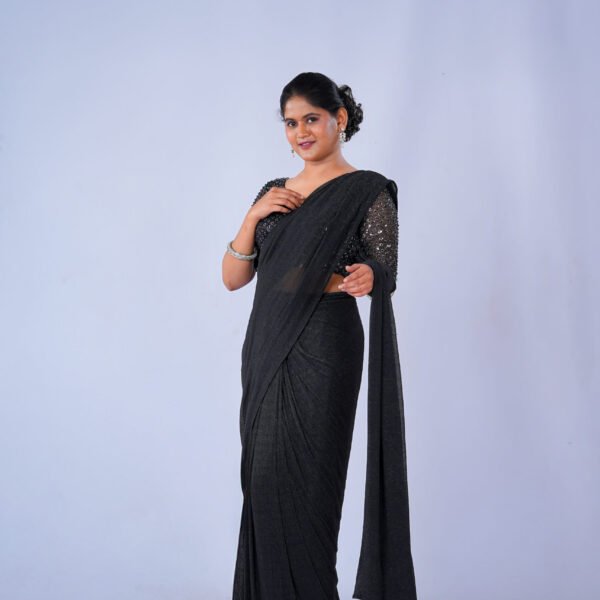 Black color Saree